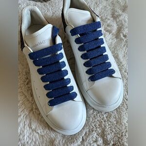 Alexander McQueen Oversized Embellished Lace-Up Sneakers